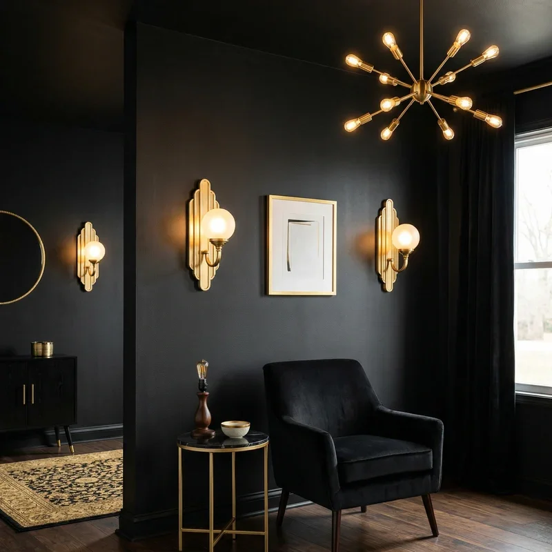 Black and Gold Room Ideas
