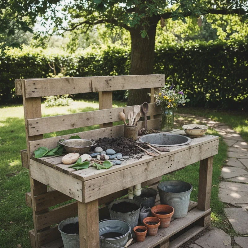 16 Mud Kitchen Ideas for Creative Outdoor Play