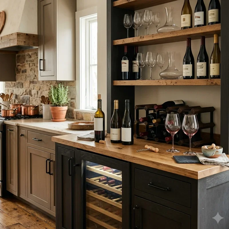 16 Kitchen Wine Bar Ideas for Stylish Home Entertaining