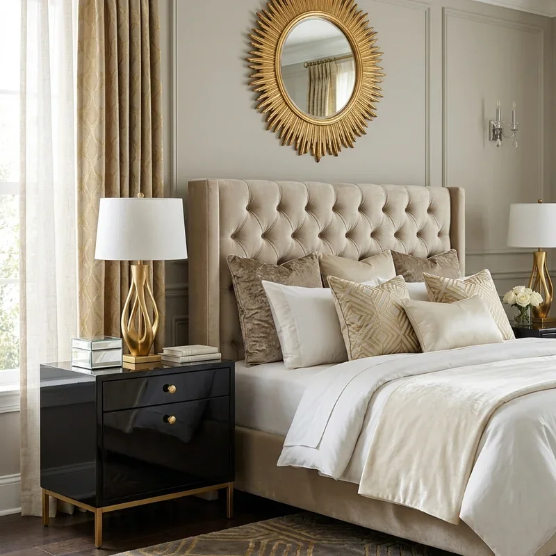 Hollywood Glam Bedroom Ideas