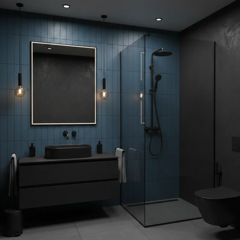 Blue and Black Bathroom Ideas