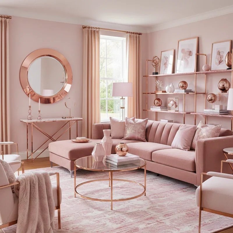 Pink Living Room Ideas