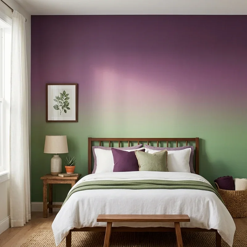 Purple and Green Bedroom Ideas