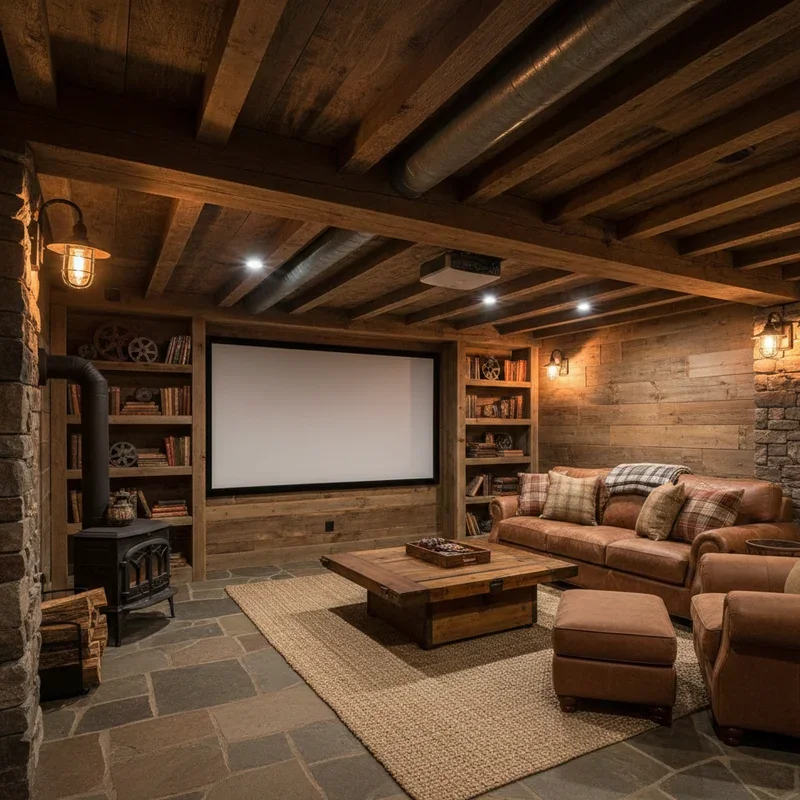 Rustic Basement Ideas
