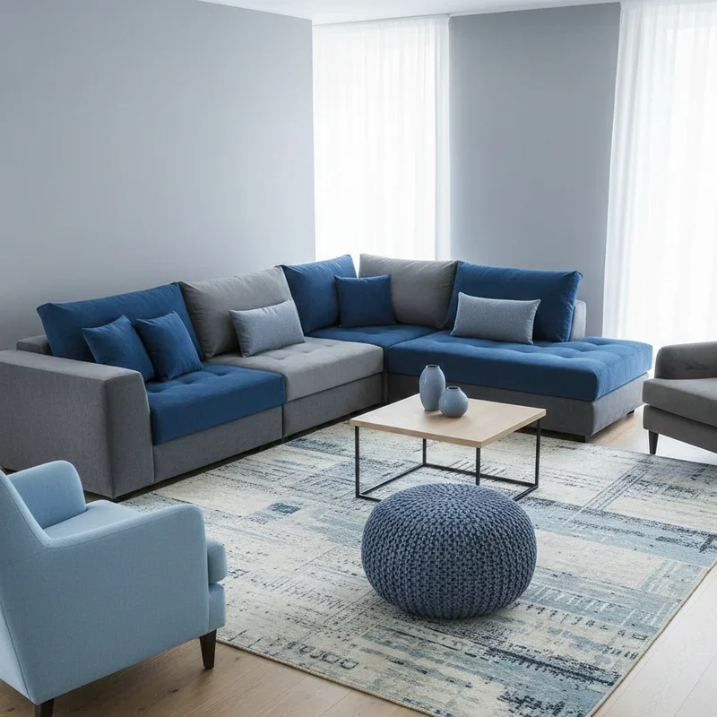 Blue and Grey Living Room Ideas
