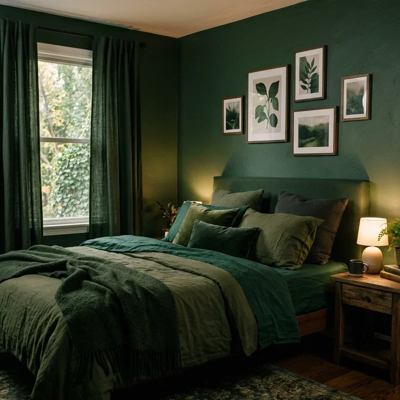 16 Moody Green Bedroom Ideas for a Cozy Elegant Look