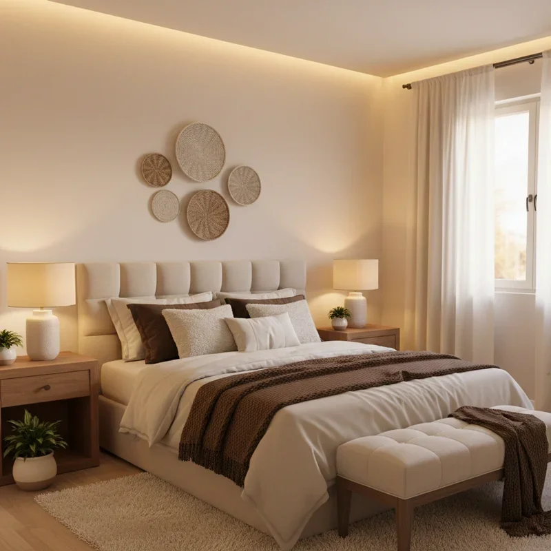 Cream and Brown Bedroom Ideas