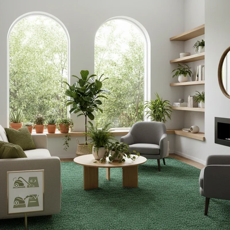 Green Carpet Living Room Ideas