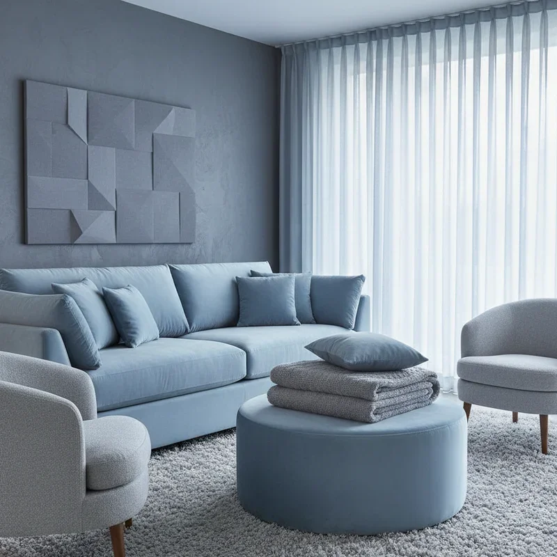 Light Blue and Grey Living Room Ideas