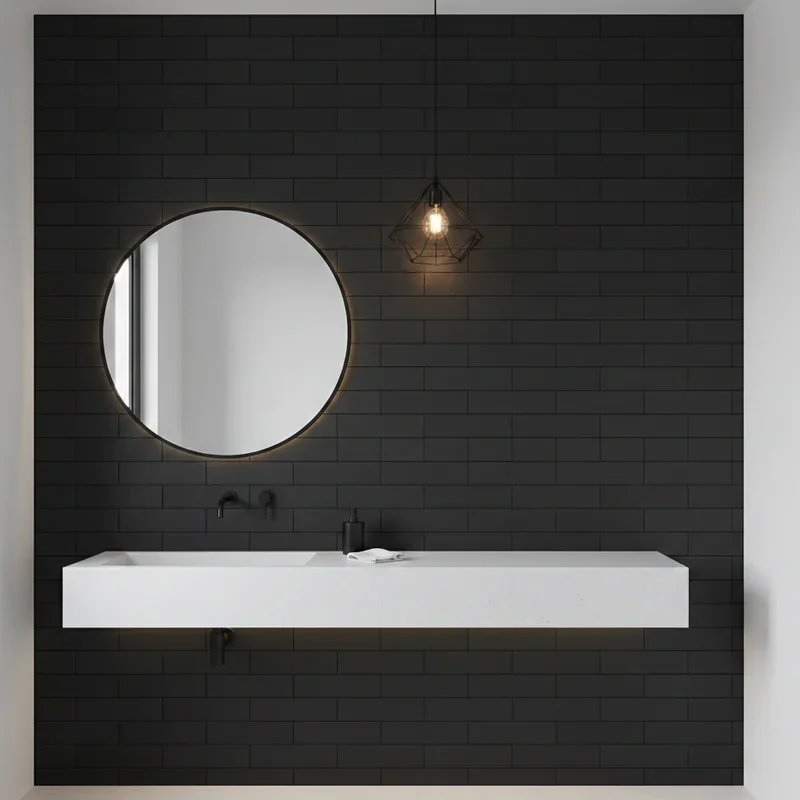 Black and White Powder Room Ideas