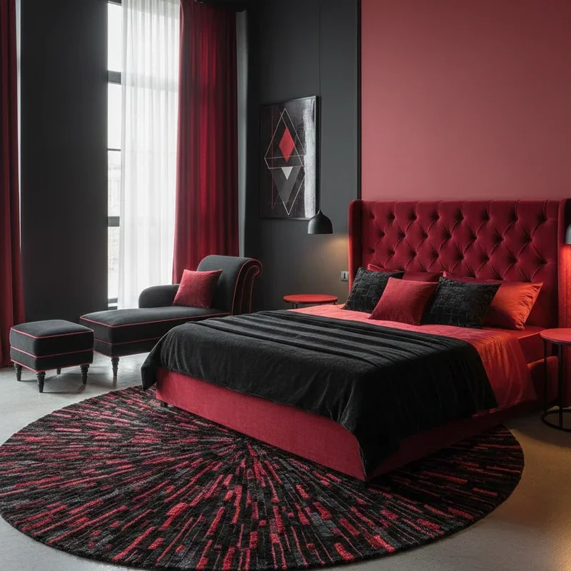 Black and Red Bedroom Ideas