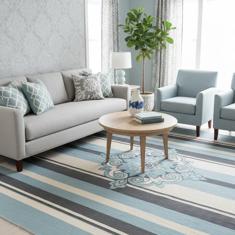 Light Blue and Grey Living Room Ideas