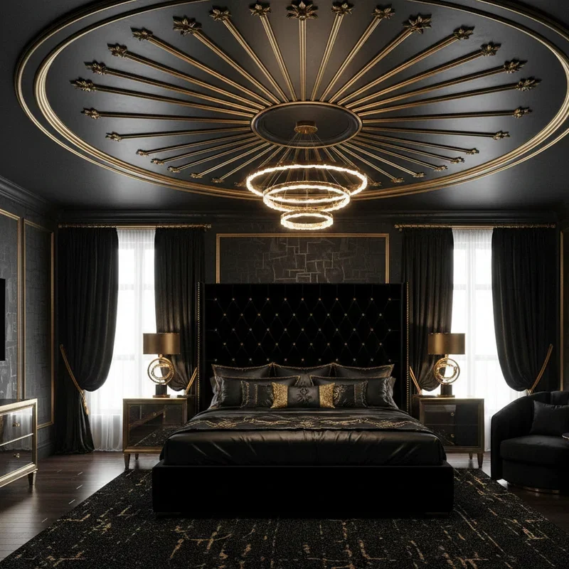 Black and Gold Bedroom Ideas