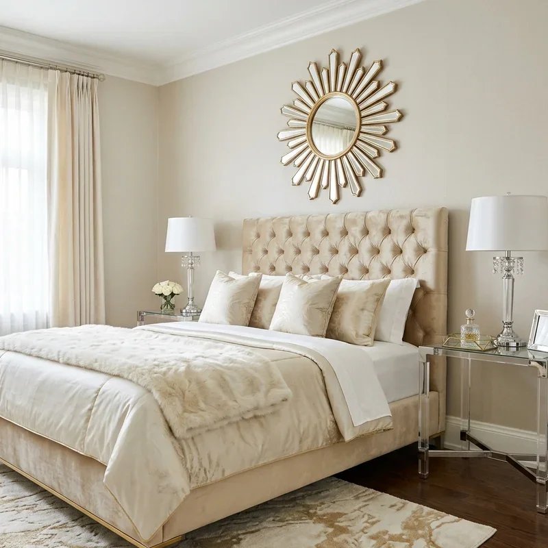 Hollywood Glam Bedroom Ideas