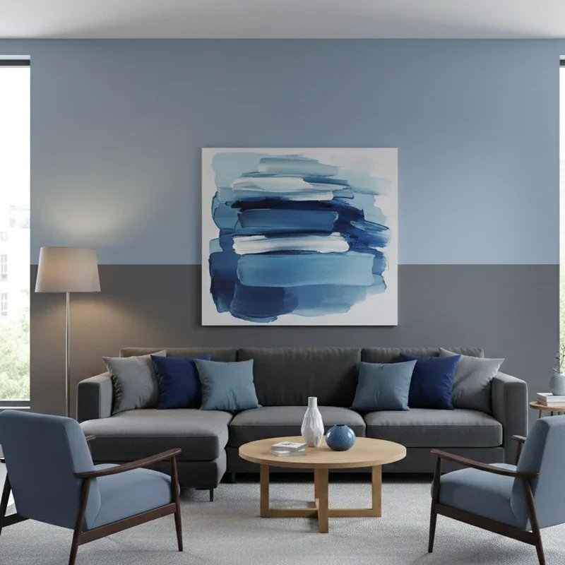 Blue and Grey Living Room Ideas