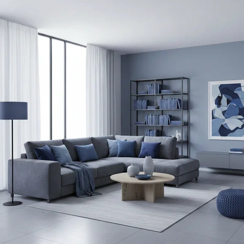 Blue and Grey Living Room Ideas