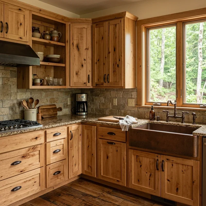 Natural Wood Kitchen Cabinets Ideas