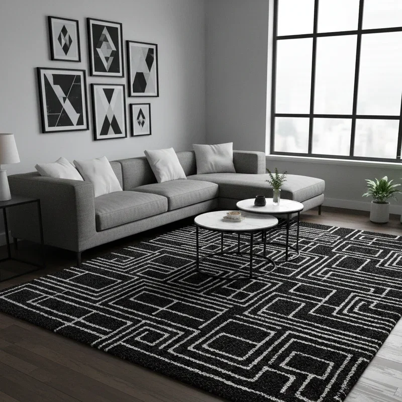 Black Rug Living Room Ideas