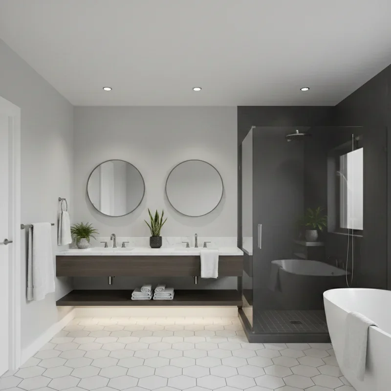 Grey and White Bathroom Ideas