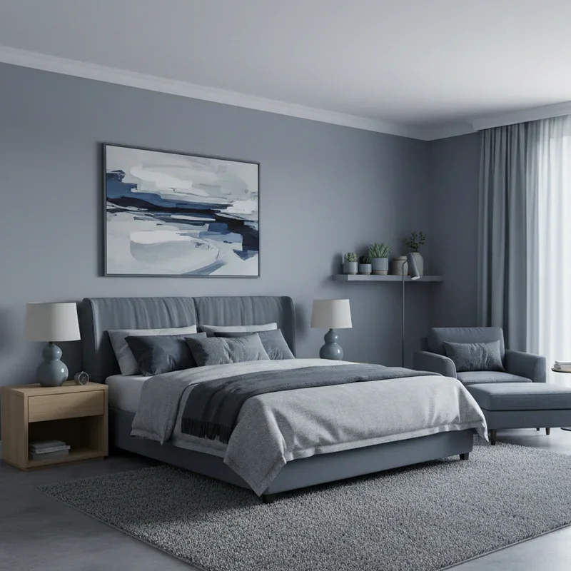 Blue Grey Bedroom Ideas