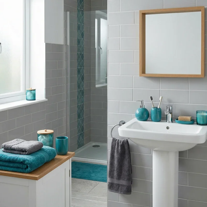 Teal and Grey Bathroom Ideas