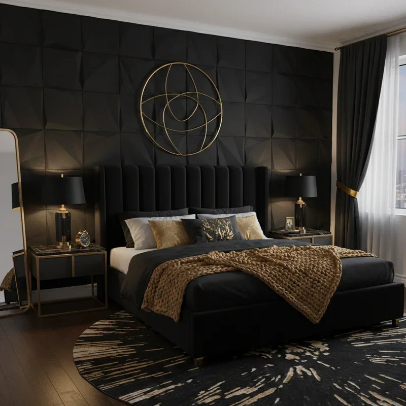 Black and Gold Bedroom Ideas