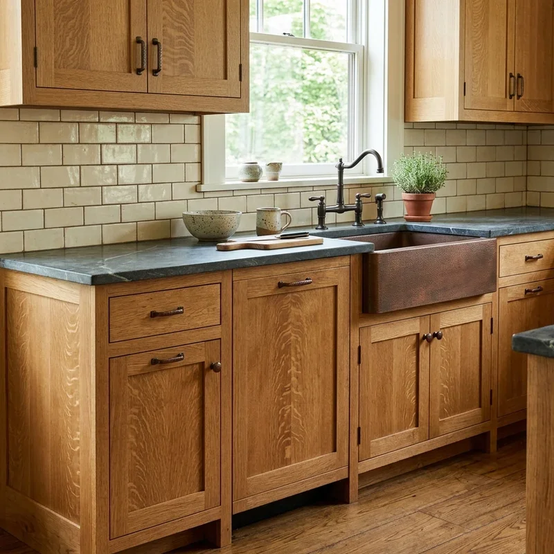 Natural Wood Kitchen Cabinets Ideas
