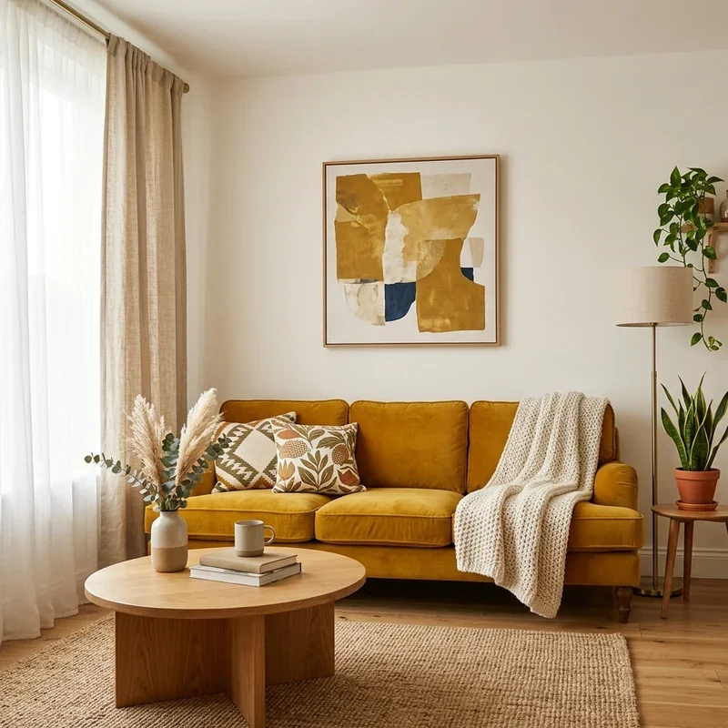 Mustard Living Room Ideas