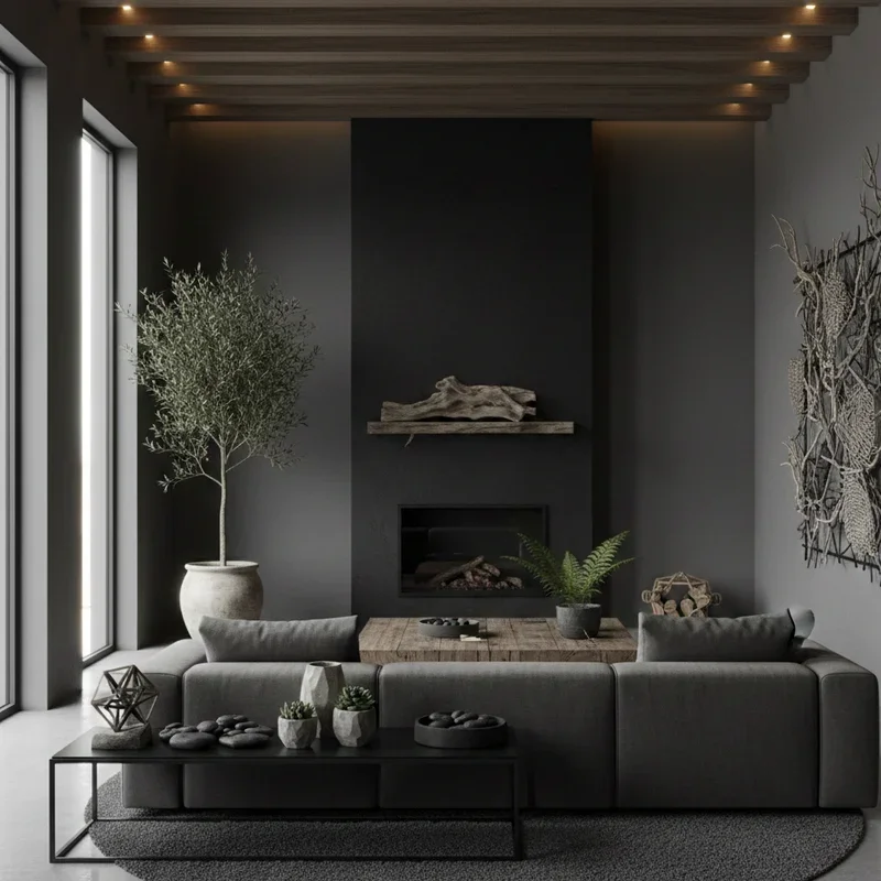 Black and Gray Room Ideas