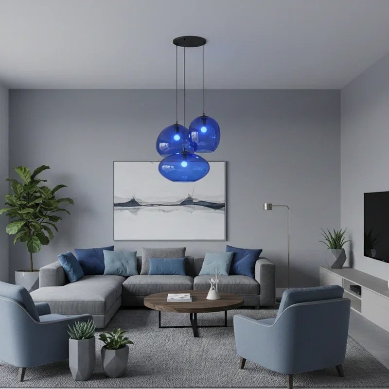 Blue and Grey Living Room Ideas