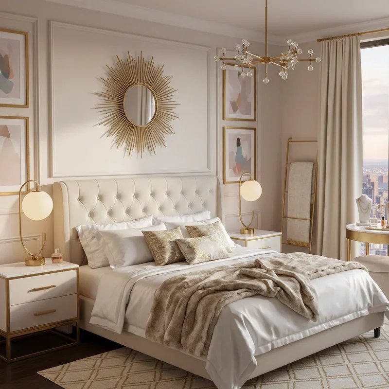 Glam Bedroom Ideas on a Budget