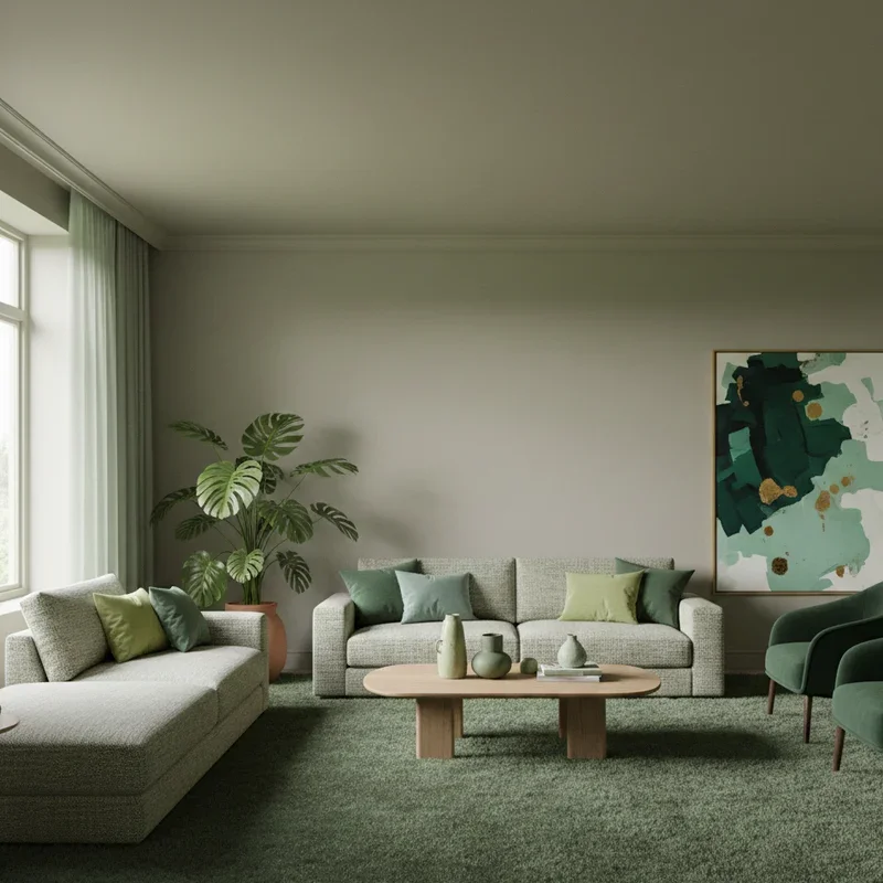 Green Carpet Living Room Ideas