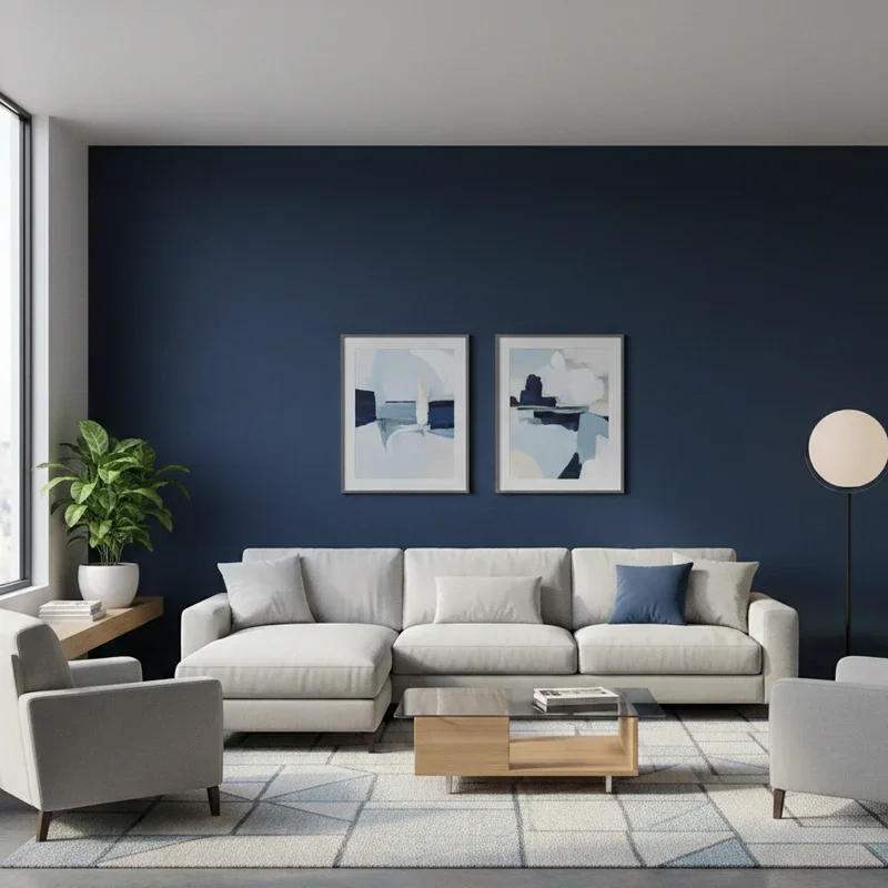 Blue and Grey Living Room Ideas
