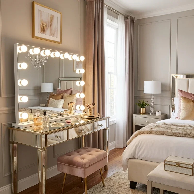 Hollywood Glam Bedroom Ideas