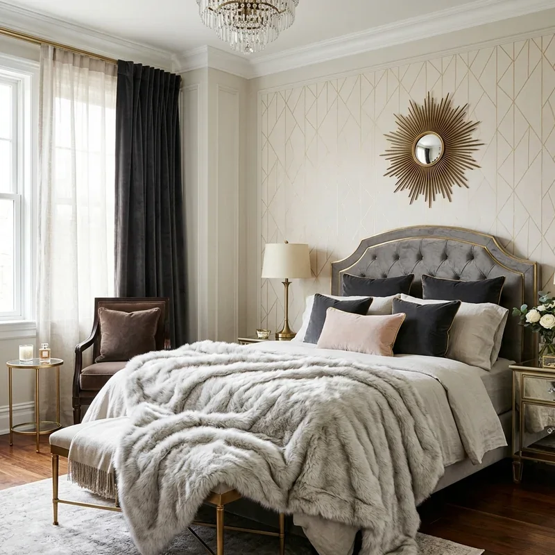Hollywood Glam Bedroom Ideas