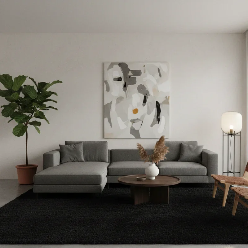 Black Rug Living Room Ideas