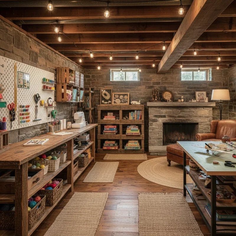 Rustic Basement Ideas