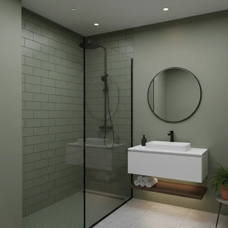 Olive Green Bathroom Ideas