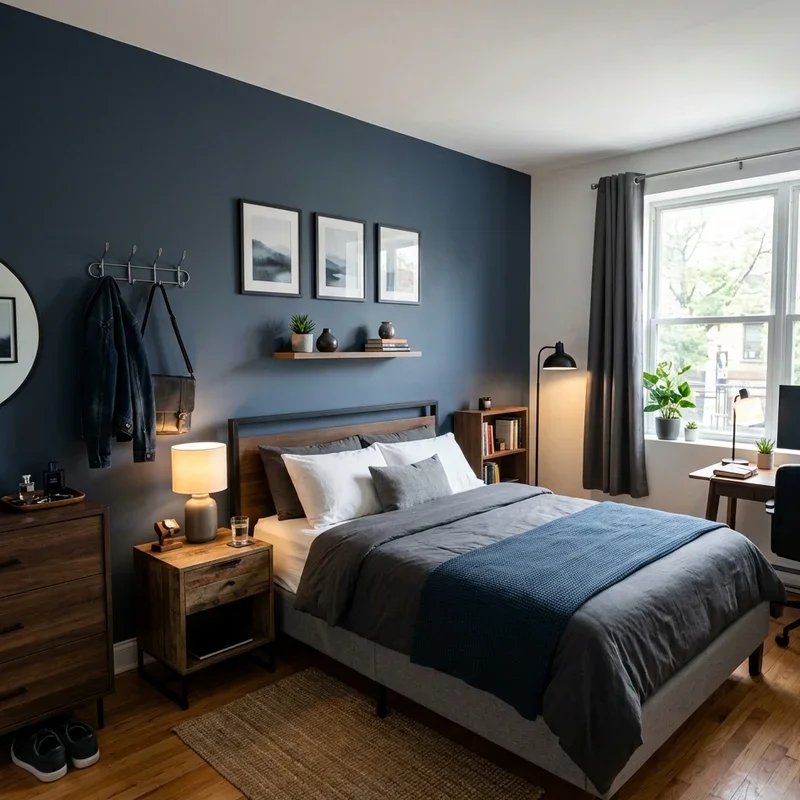 Men's Bachelor Bedroom Ideas