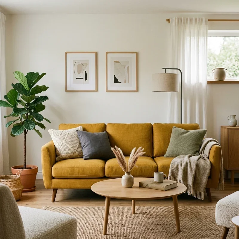 16 Mustard Living Room Ideas to Brighten Your Space