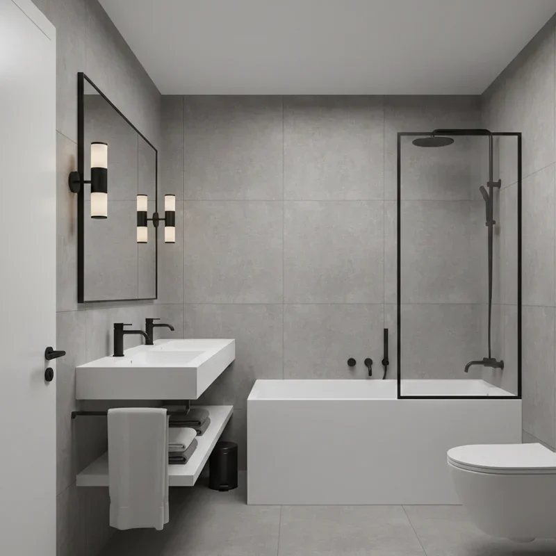 Grey and White Bathroom Ideas