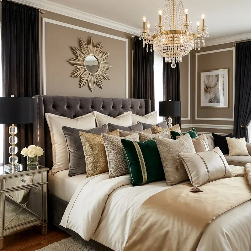 Hollywood Glam Bedroom Ideas