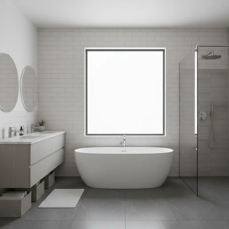 Grey and White Bathroom Ideas