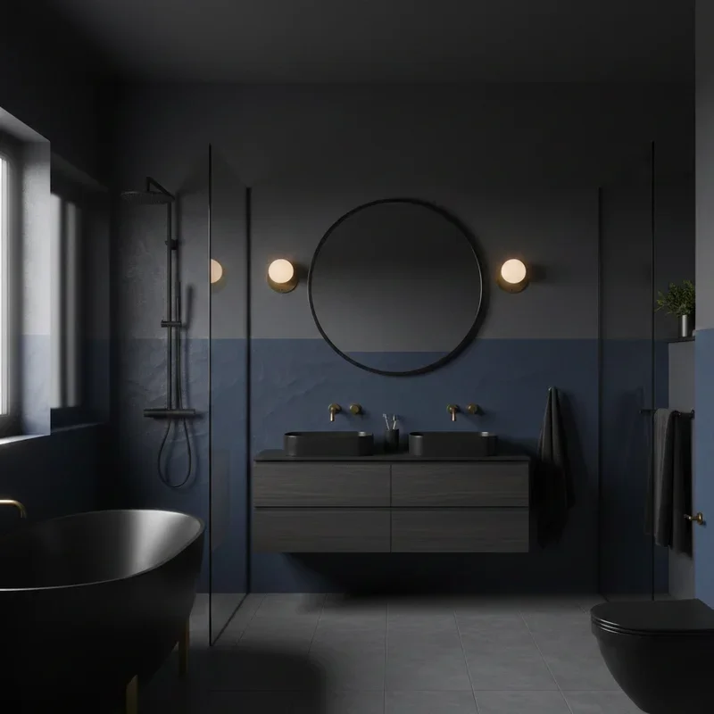 Blue and Black Bathroom Ideas