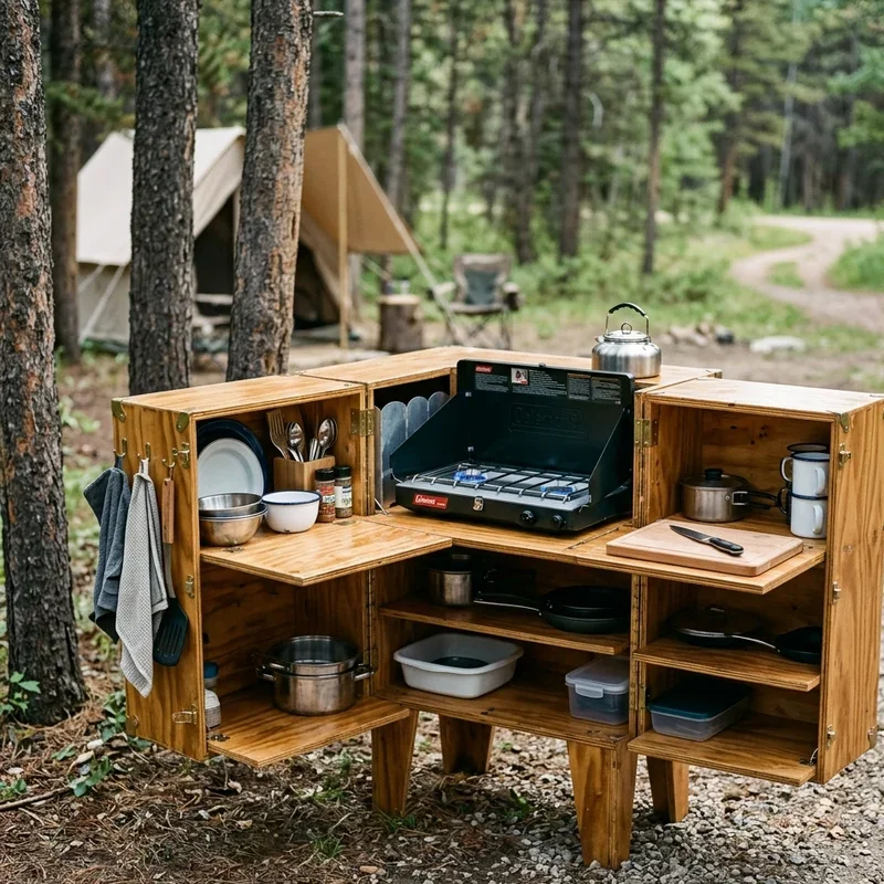 DIY Camping Kitchen Ideas