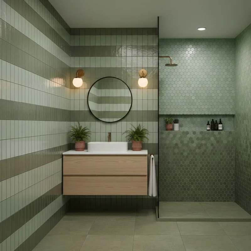 Olive Green Bathroom Ideas