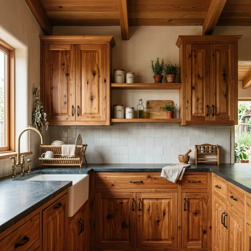 Natural Wood Kitchen Cabinets Ideas