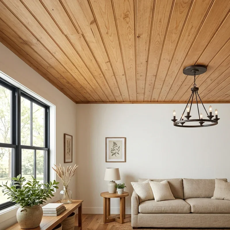 Wood Ceiling Ideas for Living Room