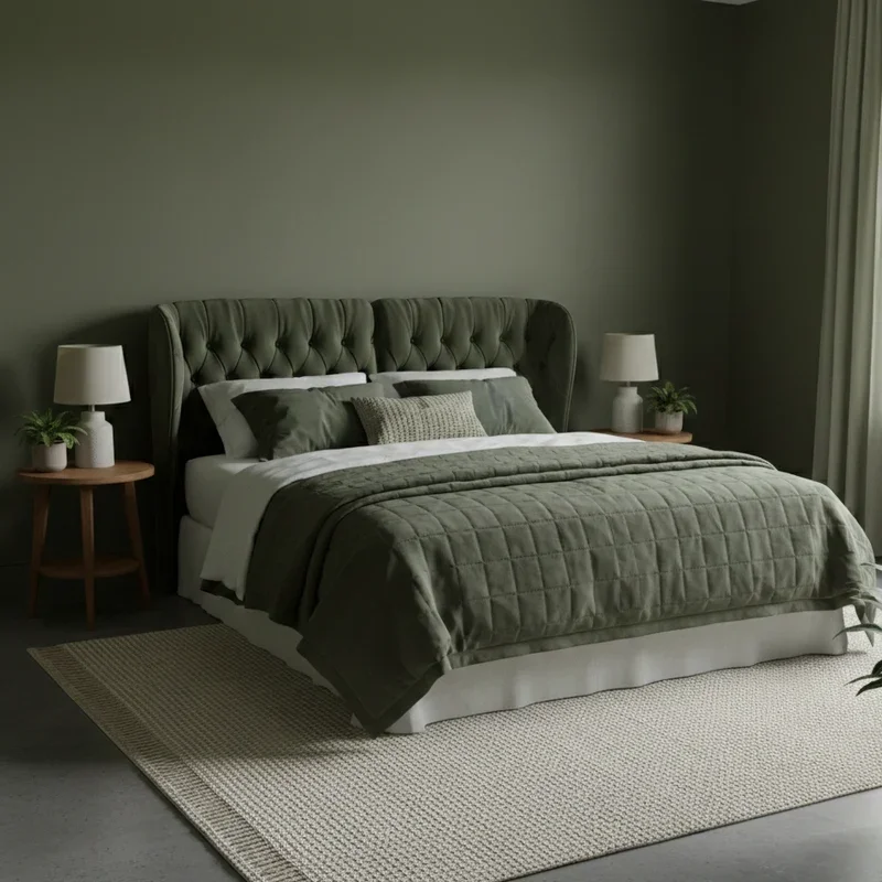 Olive Green Bedroom Ideas