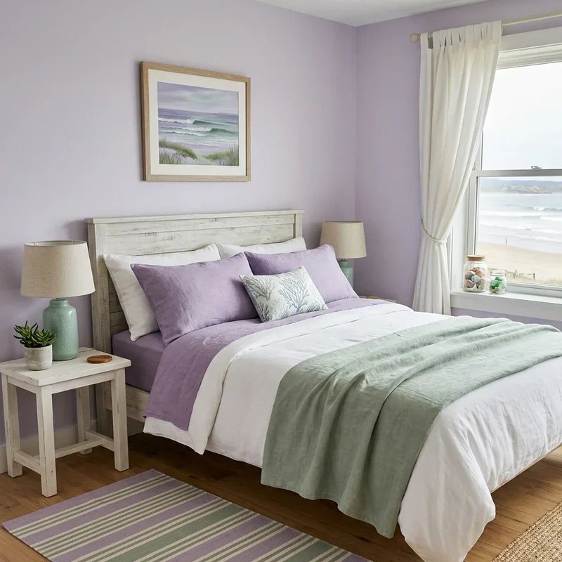 Purple and Green Bedroom Ideas